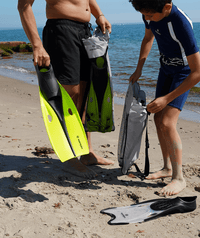 Watery snorkel set for adults (from 15 years) - Leach/Breeve - White/pink
