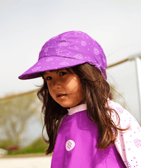 Watery sunhat for kids - Cascade - Purple