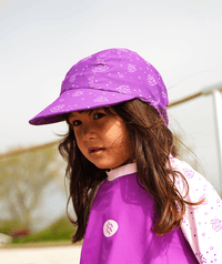 Watery sunhat for kids - Cascade - Purple
