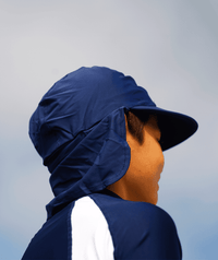 Watery sunhat for kids - Cascade - Dark blue