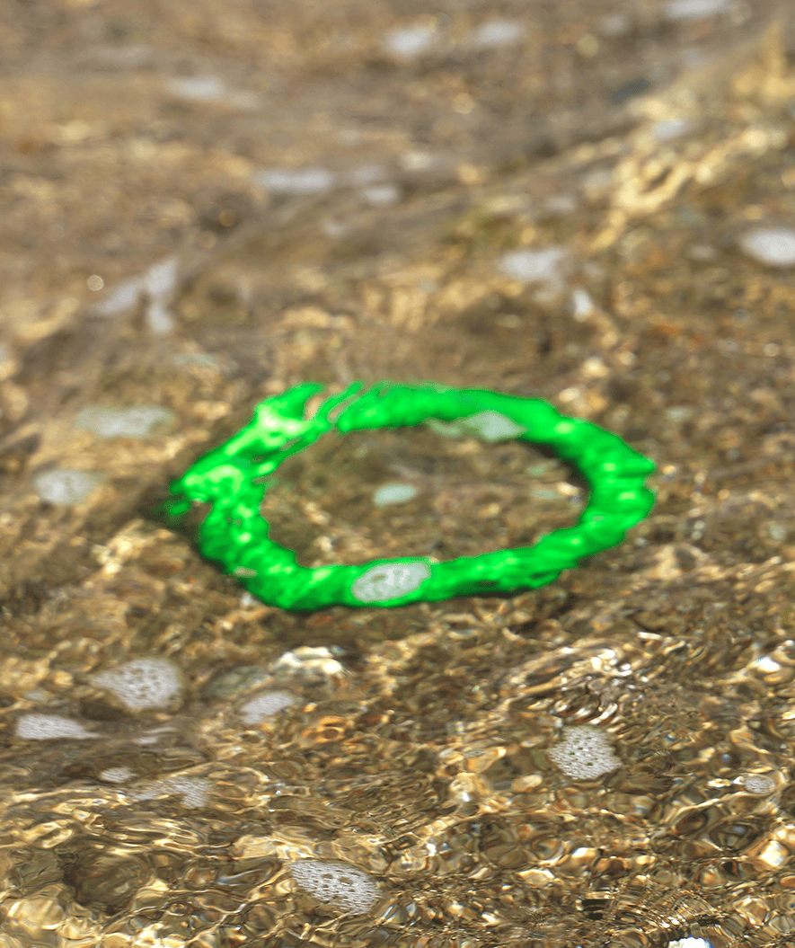 Watery diving ring - Cordelia - Green