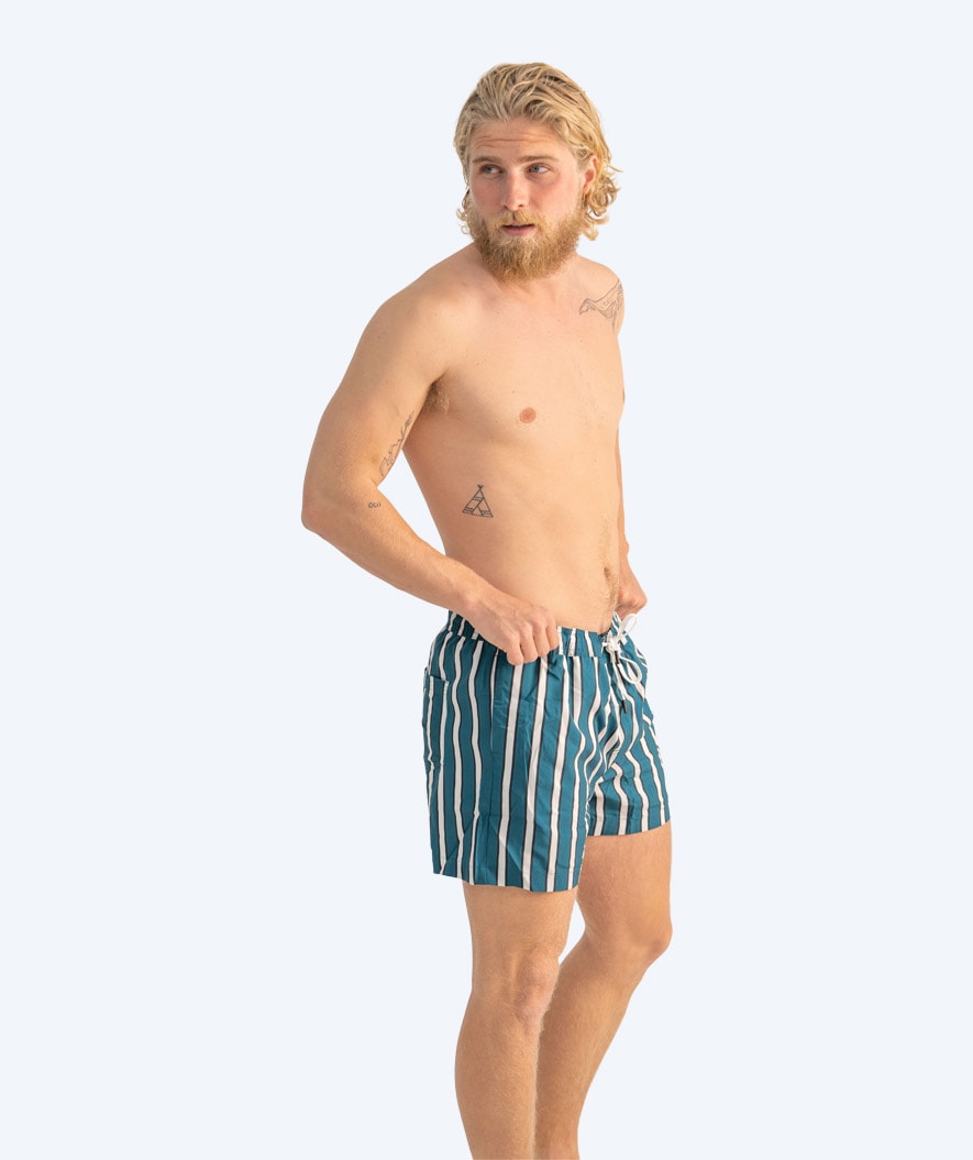Watery swim shorts for men - Kelvin Eco - Green/white