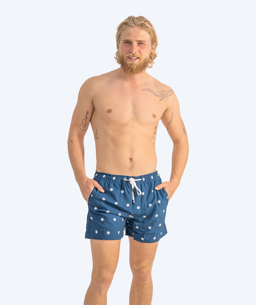 Watery swim shorts for men - Clifford Eco - Dark blue/white