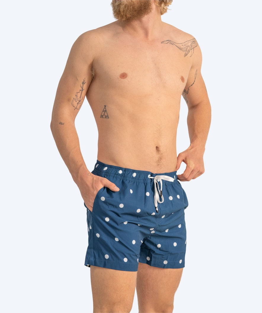 Watery swim shorts for men - Clifford Eco - Dark blue/white