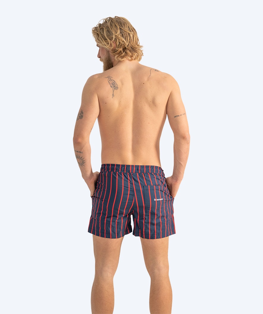 Watery swim shorts for men - Marilla Eco - Dark blue/red