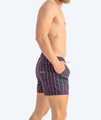 Watery swim shorts for men - Marilla Eco - Dark blue/red