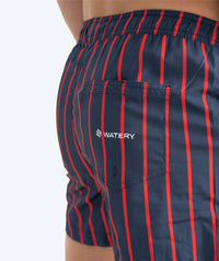 Watery swim shorts for men - Marilla Eco - Dark blue/red