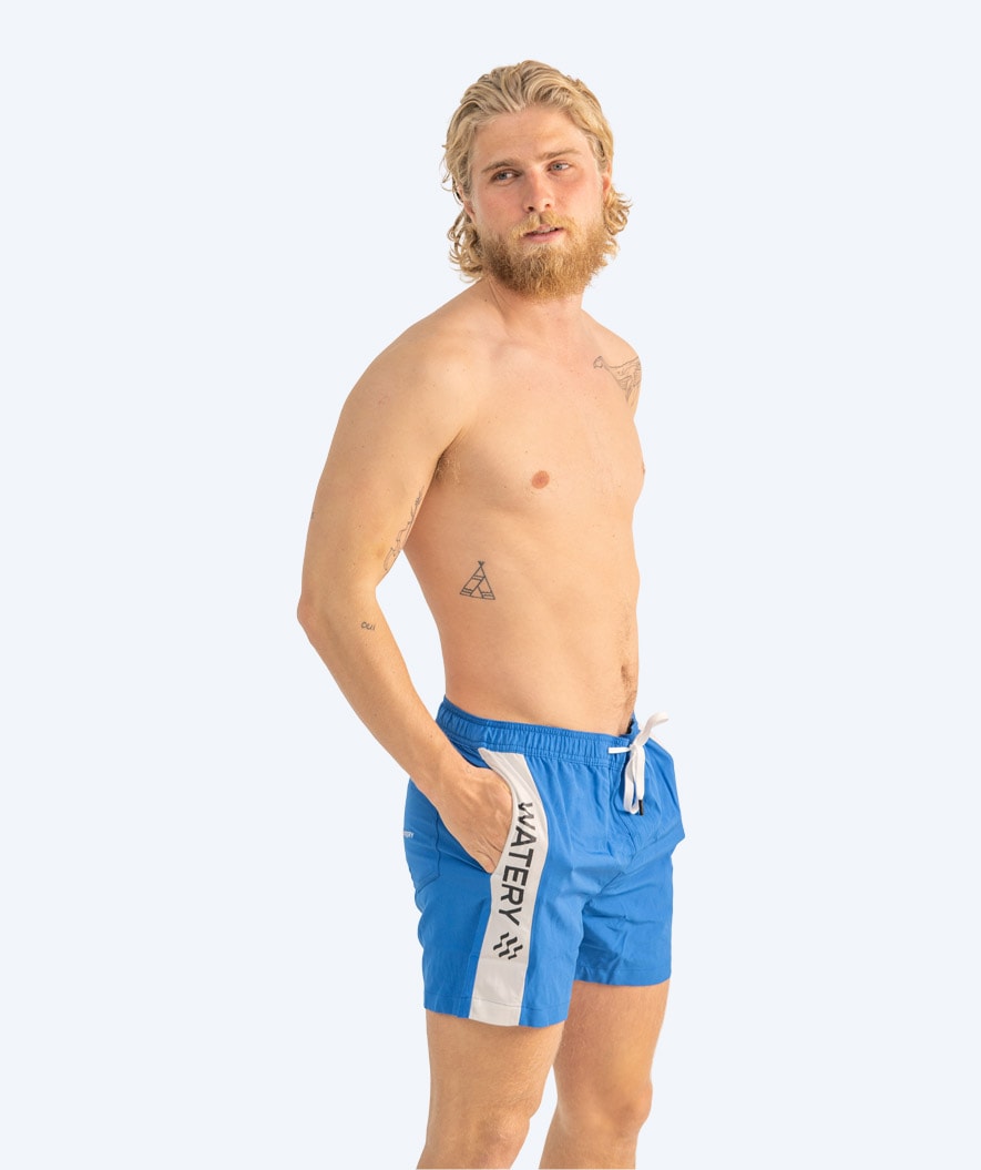Watery swim shorts for men - Signature Eco - Blue