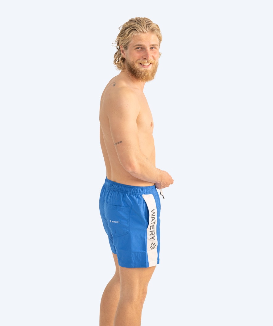 Watery swim shorts for men - Signature Eco - Blue