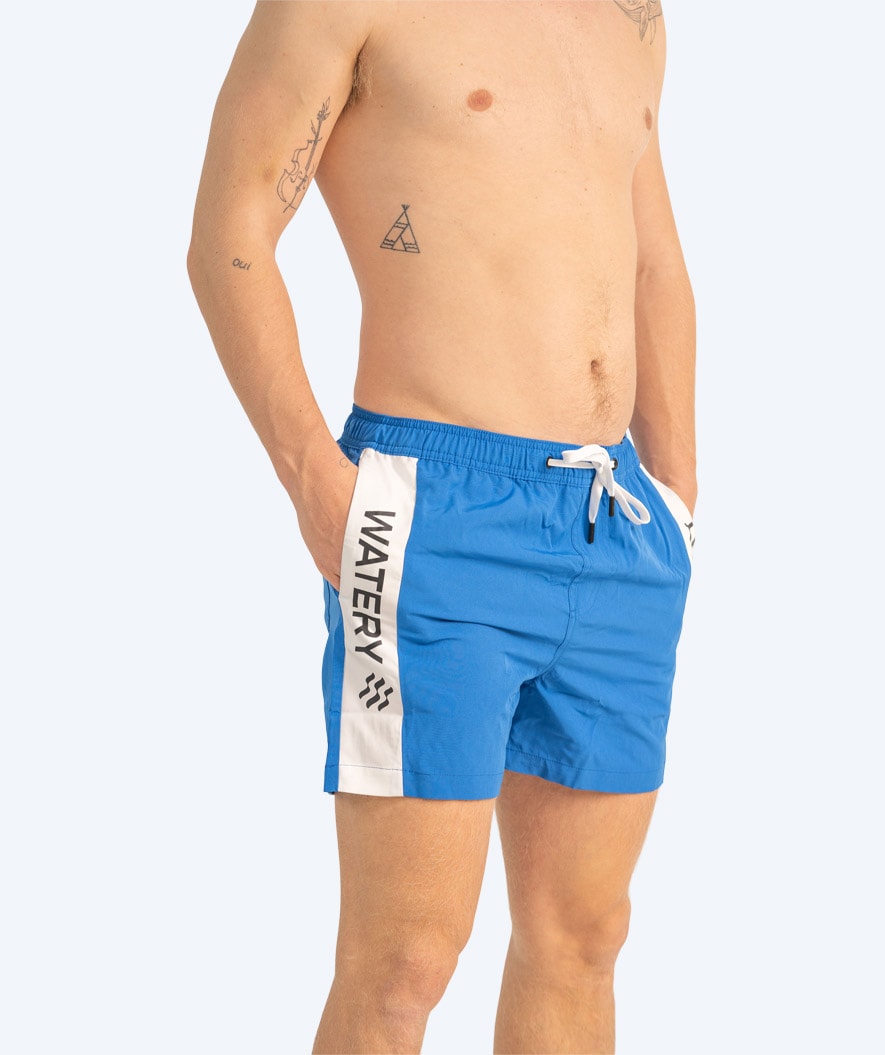 Watery swim shorts for men - Signature Eco - Blue