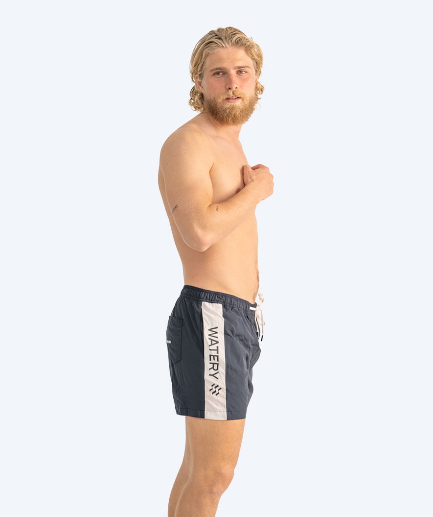 Watery swim shorts for men - Signature Eco - Dark blue