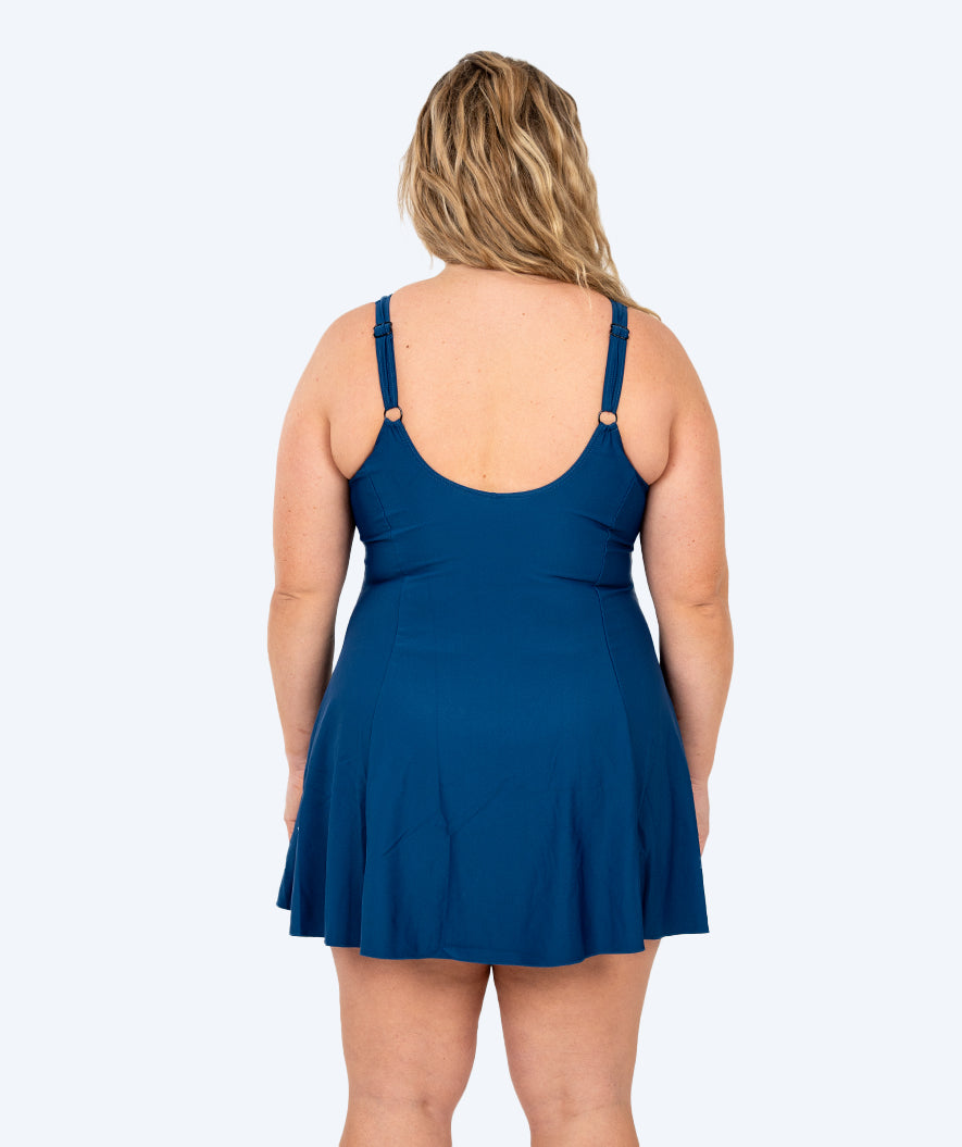 Watery swimsuit with skirt for women - River - Dark blue
