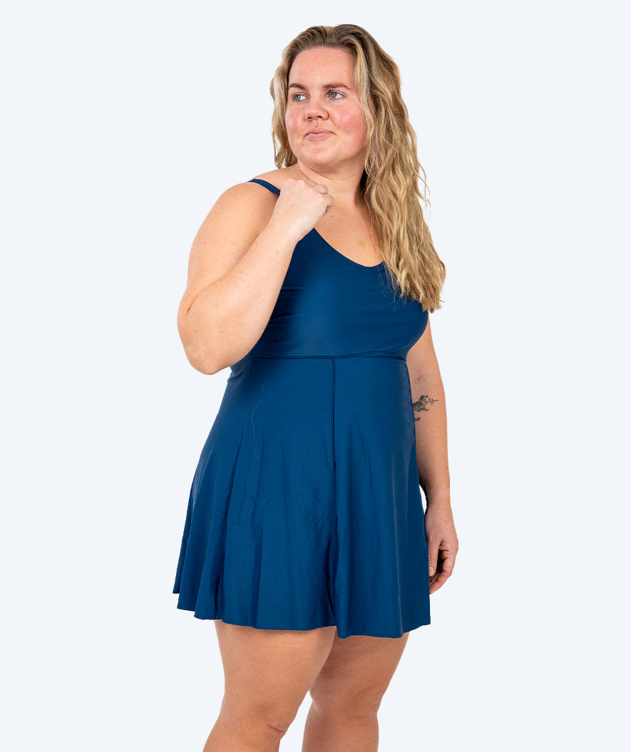 Watery swimsuit with skirt for women - River - Dark blue