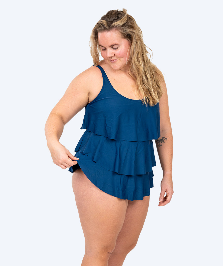 Watery swimsuit with skirt for women - Hydra - Dark blue