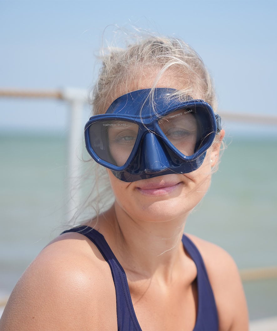 Watery snorkel set for adults (from 15 years) - Fenton/Breeve - Dark blue