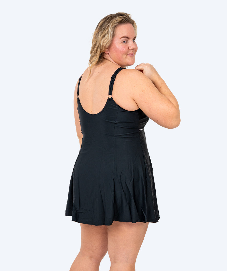 Watery swimsuit with skirt for women - River - Black/white