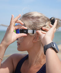Watery snorkel set for adults (from 15 years) - Leach/Rilian - Blue/black