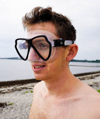 Watery diving mask for adults (from 15 years) - Itzel - Black