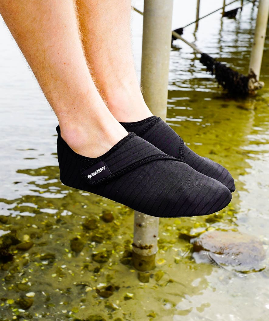 Watery neoprene swim shoes for adults - Poseidon - Purple