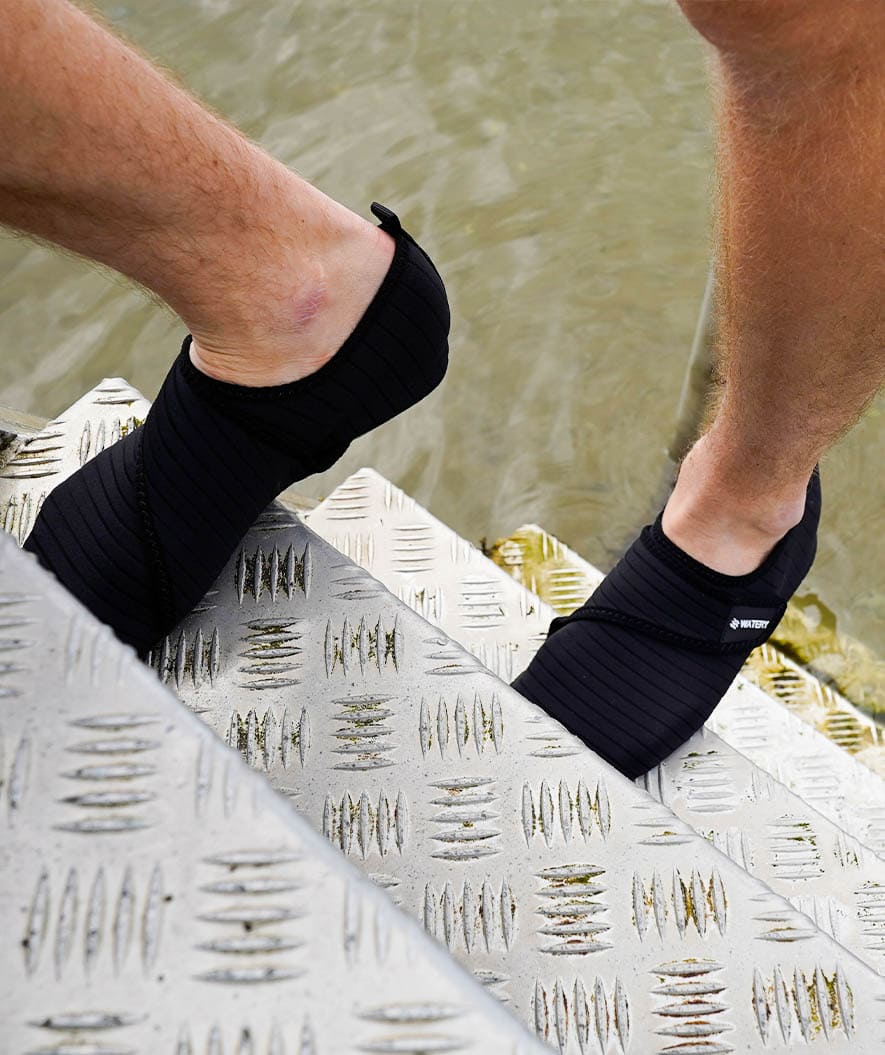 Watery neoprene water shoes for adults - Poseidon - Black