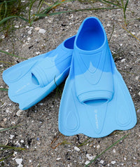 Watery swim fins for kids - Leander - Blue
