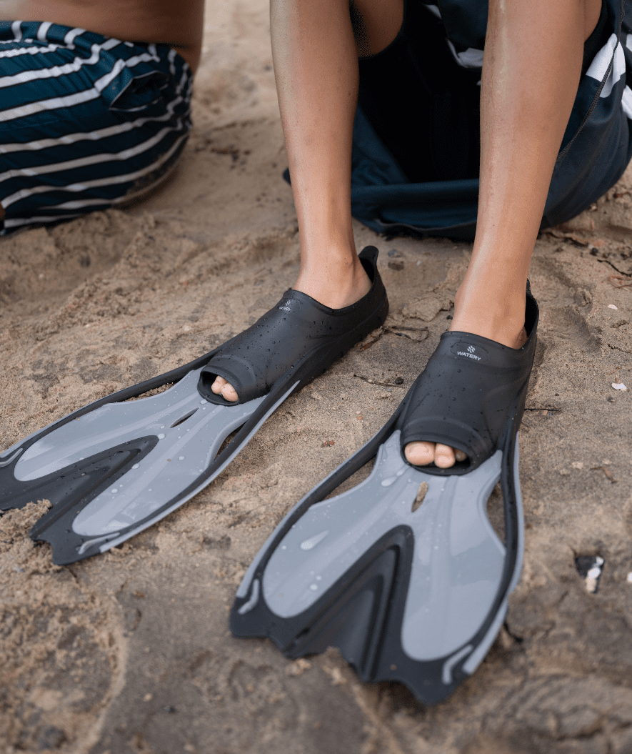 Watery snorkel set for adults - Delphina/Hudson - Blue