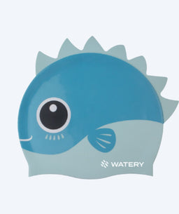 Watery swimming cap for kids - Fishi - Blue Shark