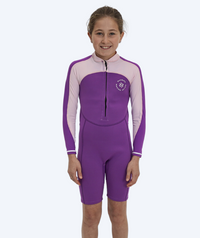 Watery UV wetsuit for kids - Calypso Long Sleeved - Atlantic Purple