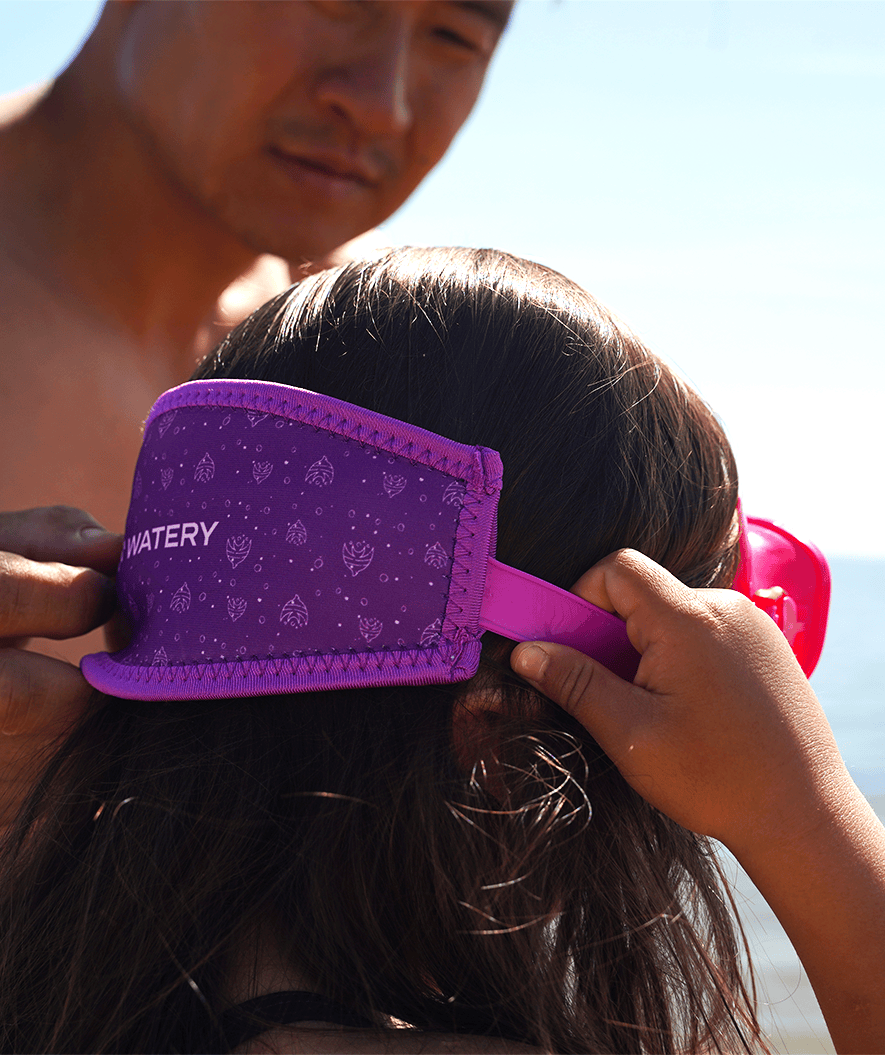Watery mask strap - Erya - Purple