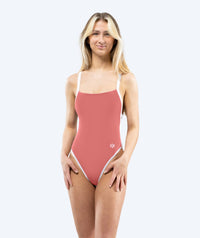 Watery swimsuit for women - Eco Sunkissed Solid - Cavalry Red