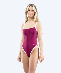 Watery swimsuit for women - Eco Sunkissed Solid - Ruby Red
