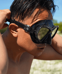 Watery diving mask for adults (from 15 years) - Fenton Pro - Black