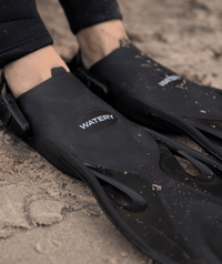 Watery snorkel set for adults - Fisher/Pearl - Dark green