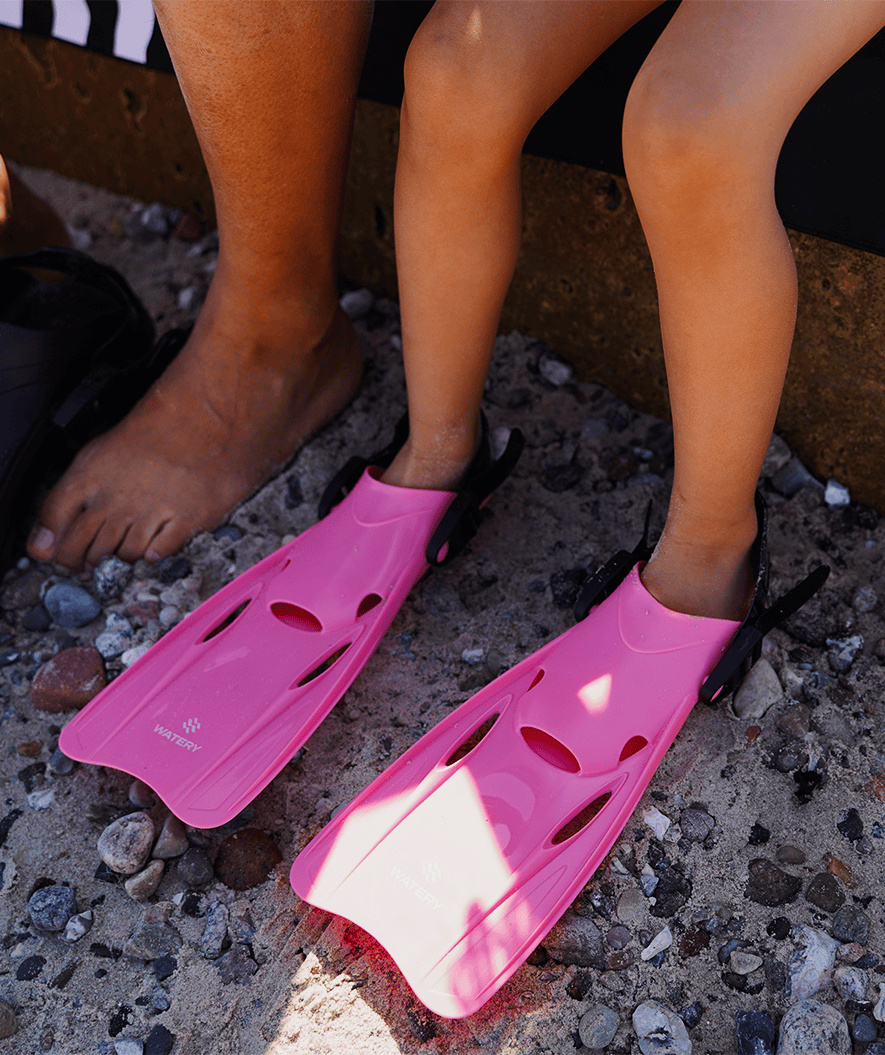 Watery snorkel set for kids (4-10) - Wyre/Fleetwood - Pink/Pink