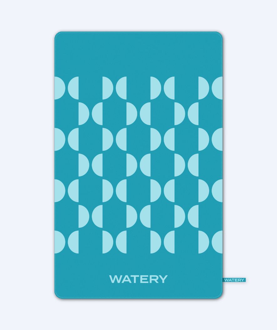 Watery microfiber towel (175 x 110 cm) - Rafferty - Ocean Blue