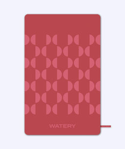 Watery microfiber towel (175 x 110 cm) - Rafferty - Red