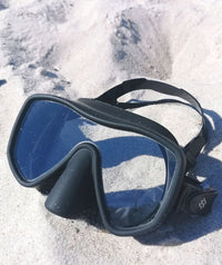 Watery diving mask for adults (from 15 years) - Coast - Black