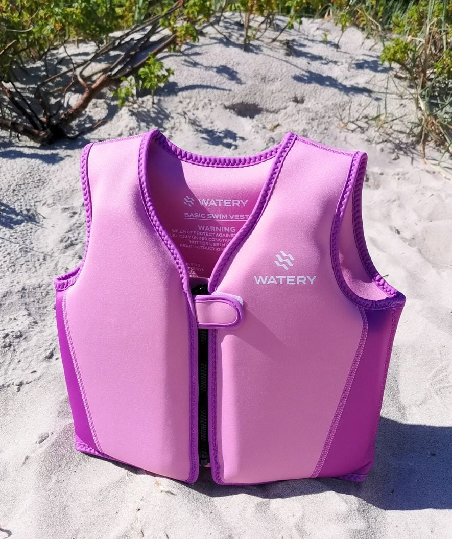 Watery swim vest for kids (2-8) - Basic - Purple