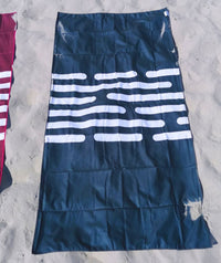 Watery microfiber towel (160 x 80 cm) - Eco Nebraska - Dark blue