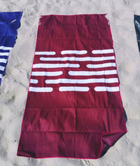 Watery microfiber towel - Eco Nebraska - Dust red