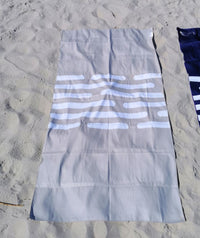 Watery microfiber towel (160 x 80 cm) - Eco Nebraska - Sand