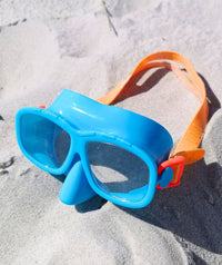 Watery diving mask for kids (4-10) - Wyre - Blue/orange