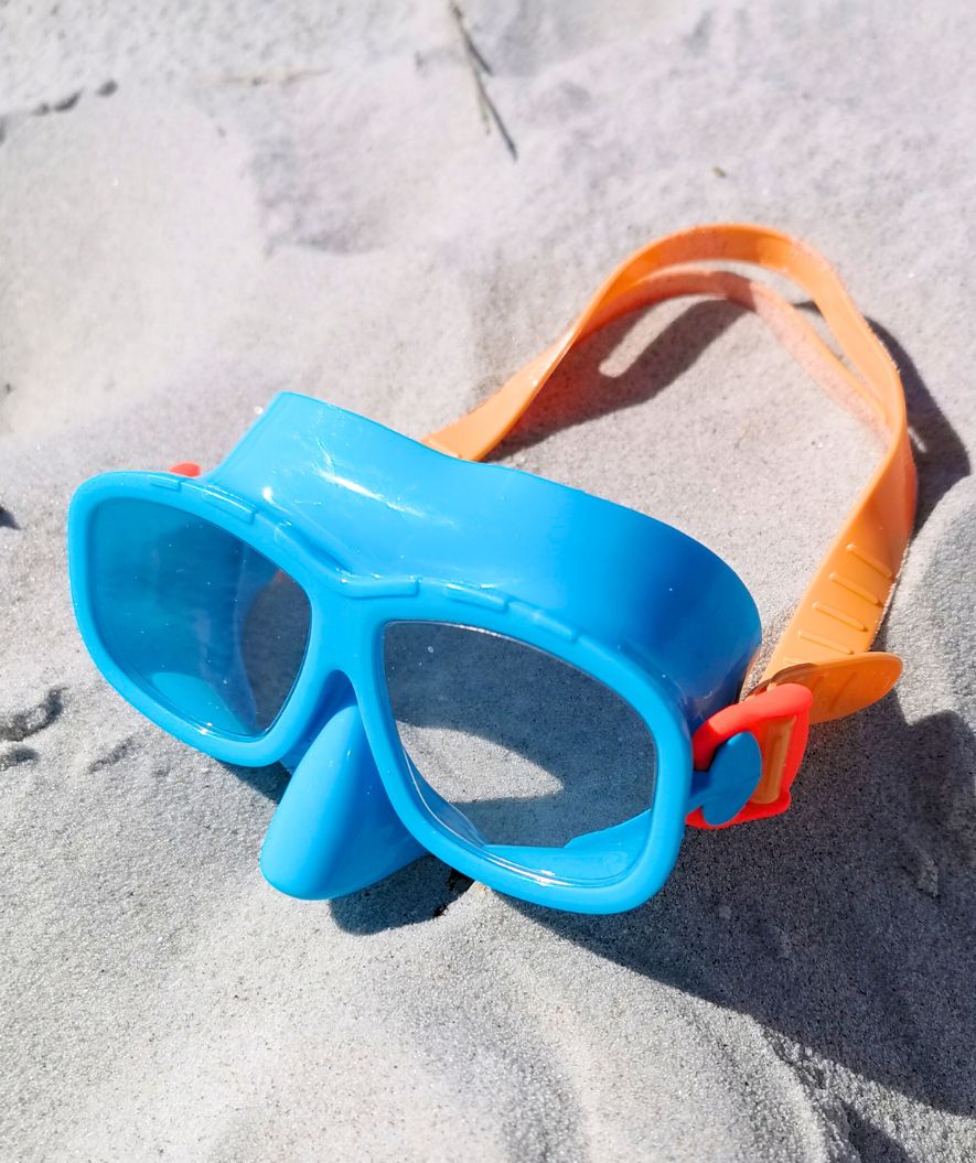 Watery diving mask for kids (4-10) - Wyre - Blue/orange