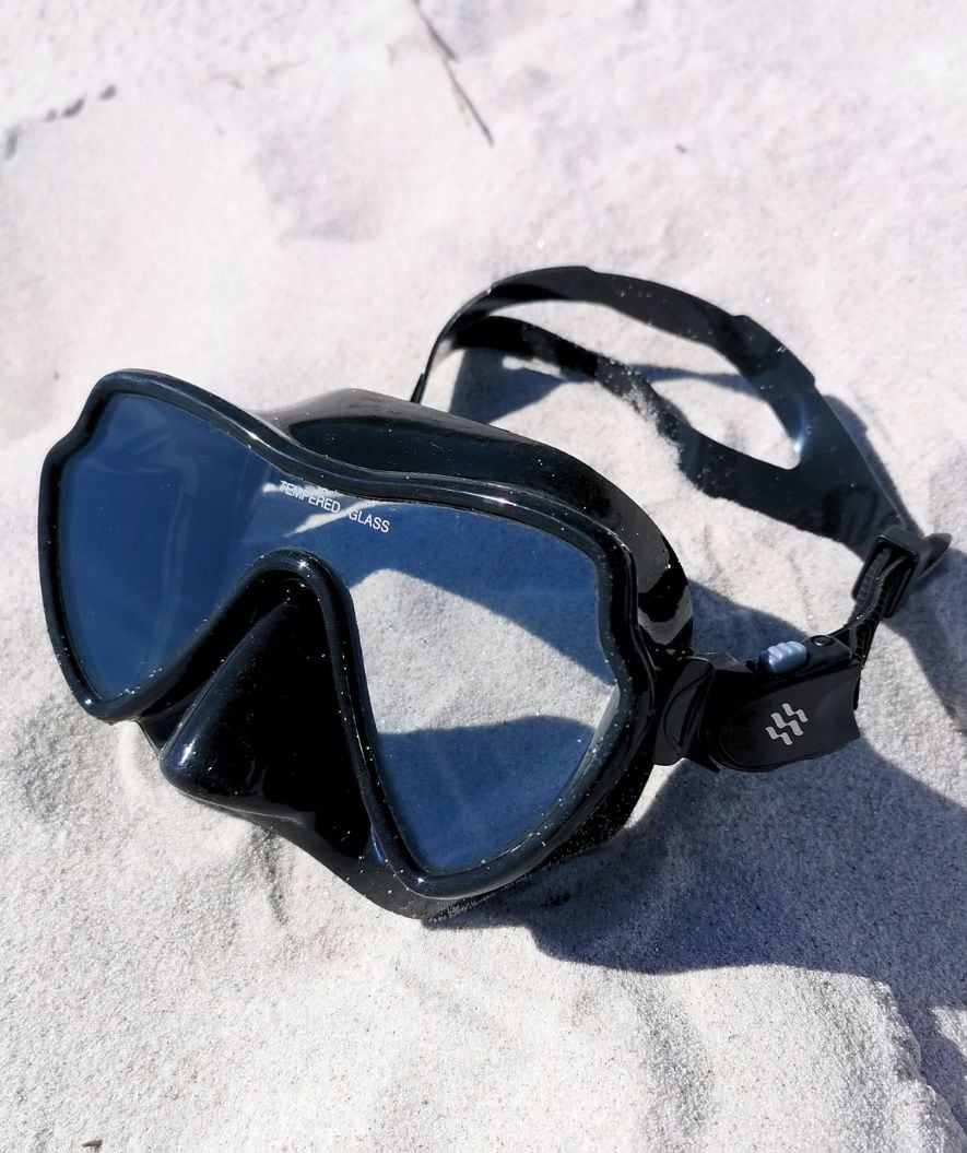 Watery diving mask for adults (from 12 years) - Fraser - Black