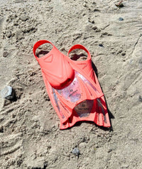 Watery swim fins for kids (25-34) - Bimasha - Light pink