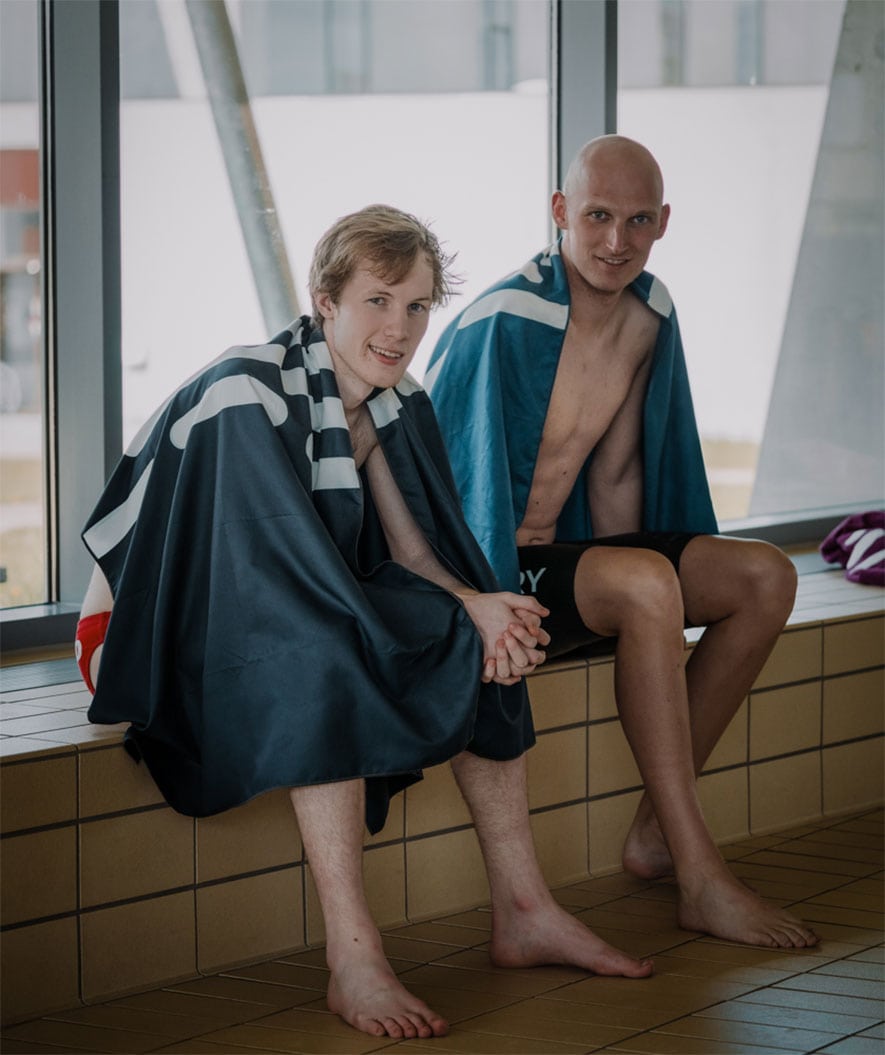 Watery microfiber towel - Eco Nebraska - Black