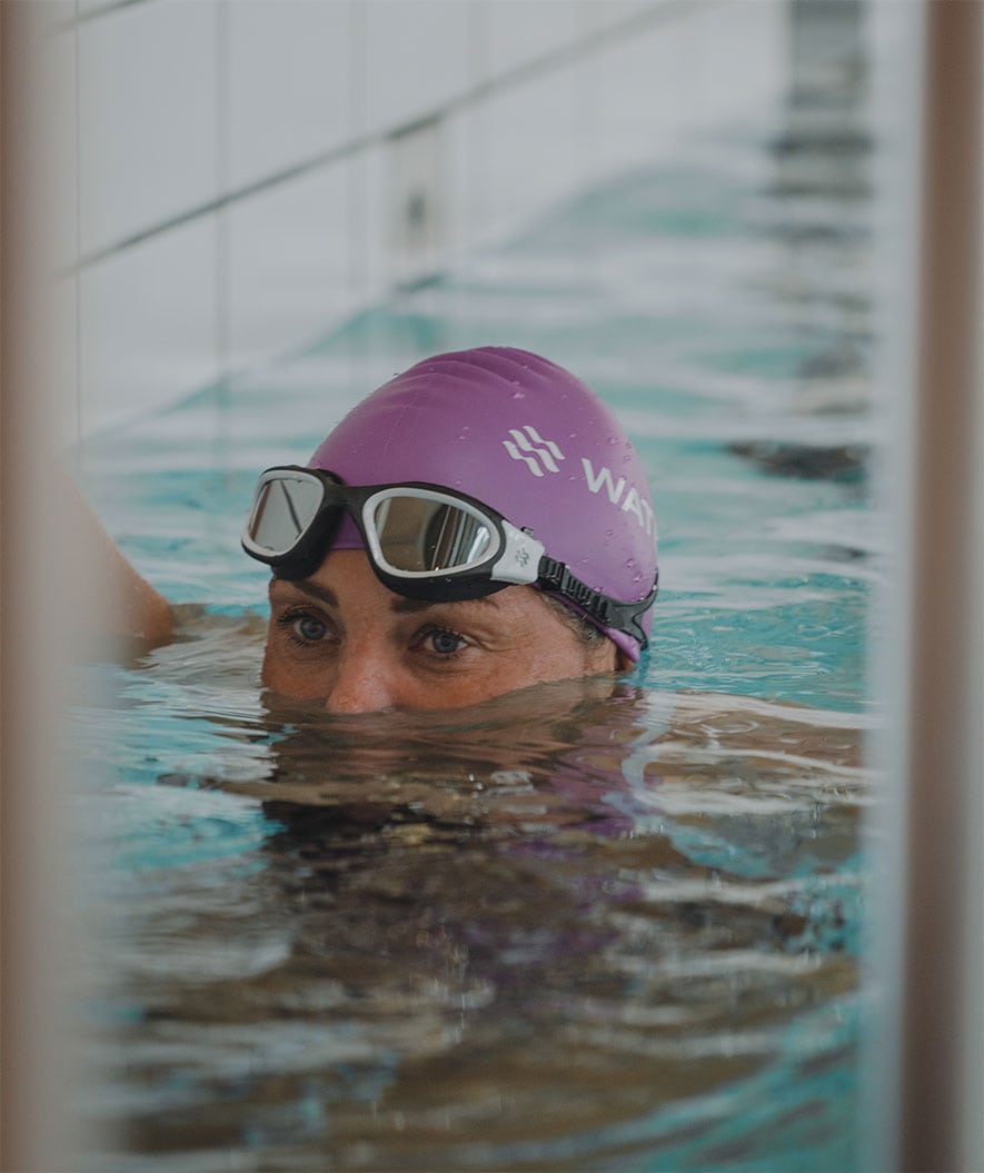 Watery swim cap (from 12 years) - Signature - Violet