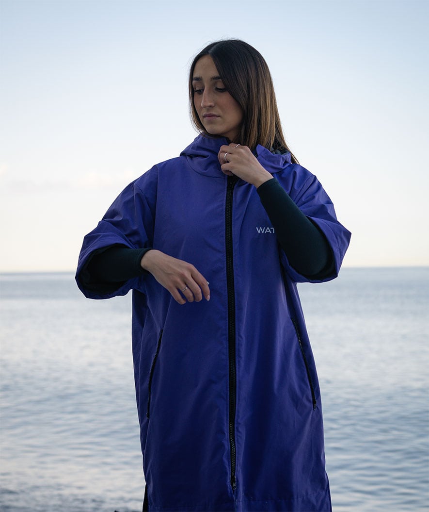 Watery surf poncho - Waterproof - Purple