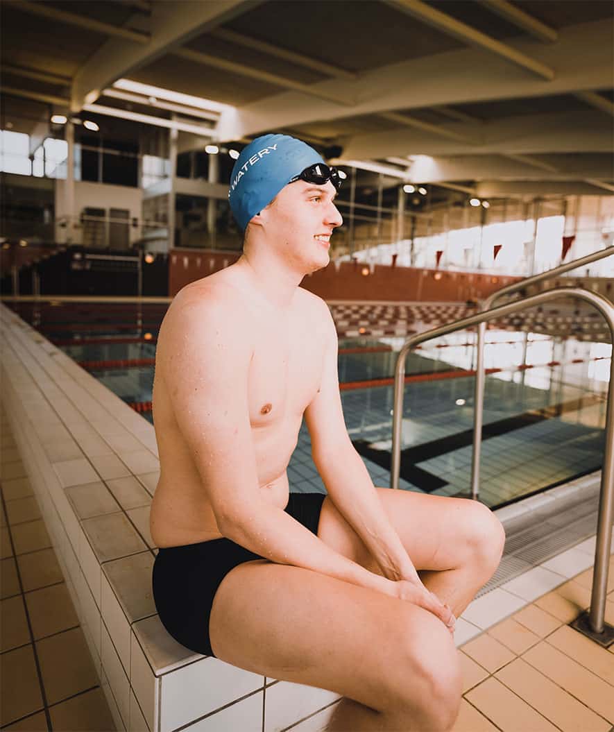 Watery swim cap (from 12 years) - Signature - Royal Blue