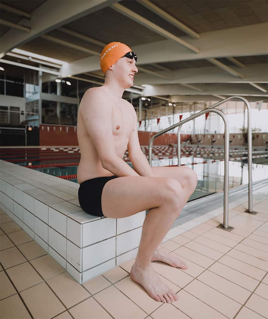 Watery swim cap (from 12 years) - Signature - Orange